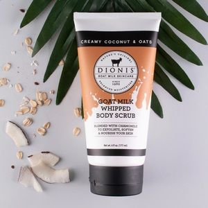 DIONIS Creamy Coconut & Oats Whipped Goat Milk Body Scrub 5oz NOP SEALED